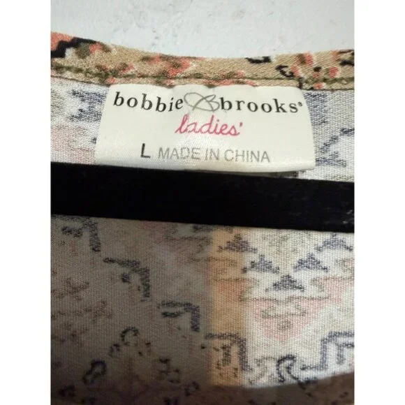 Southwestern Boho 70s Revival Tunic Top Womens Size‎ Large Hippie Rustic Chic - Picture 5 of 9